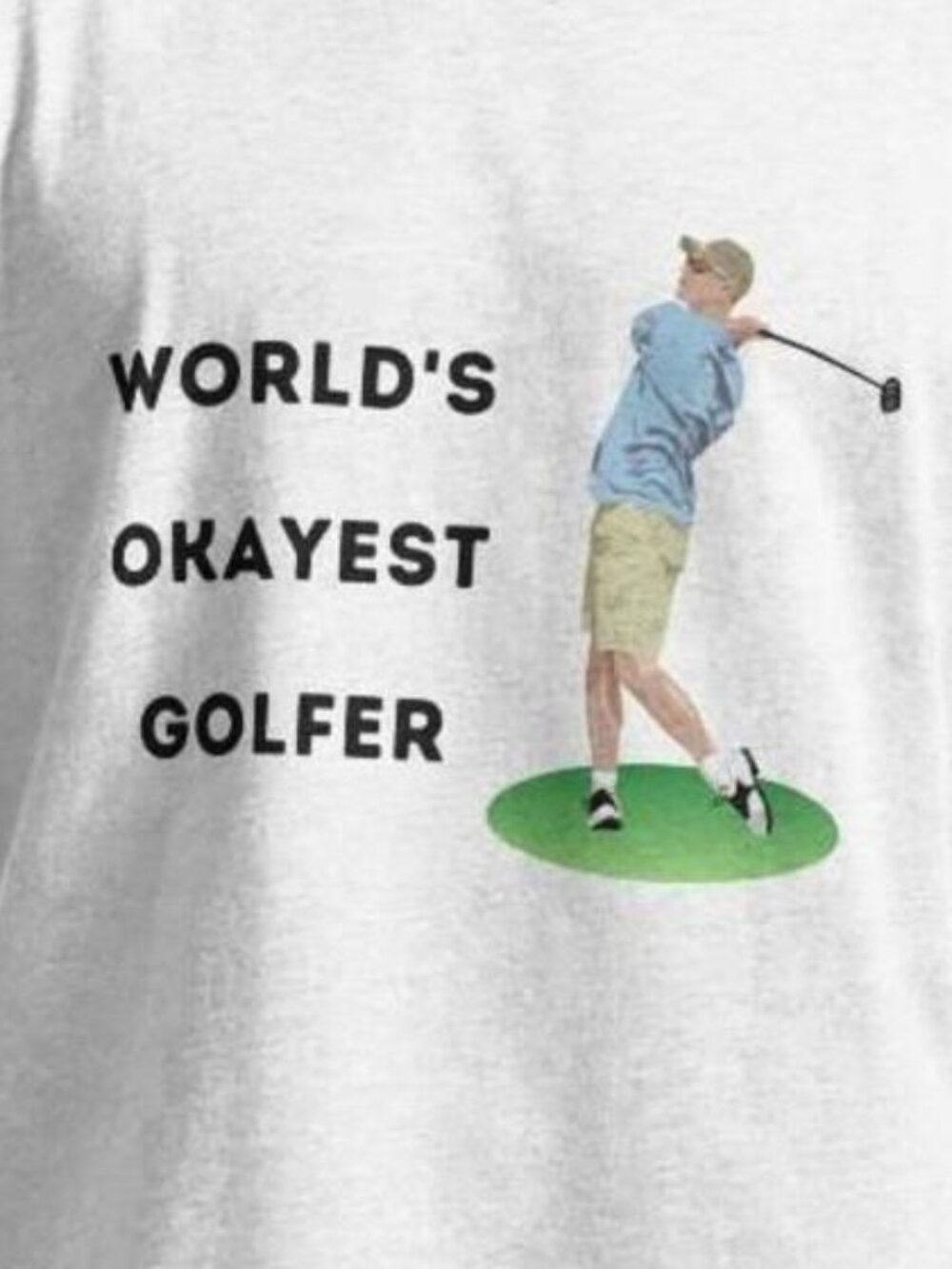 Worlds Okayest Golfer Funny Shirts For Men Golf Shirt  251 - Picture 2 of 5
